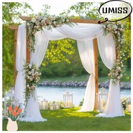 UMISTYDREAM9IQ0 Wedding Tulle Arch, Width 160CM White Pink Sheer Drapes Fabric, Draping Material 6/8