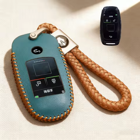 Hand Stitched Key Case for CF920 Modified Smart LCD Key Case Smart Key Display Key Cover Modified LC