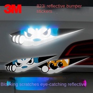 3M Car Reflective Sticker Dog Helmet Electric Motorcycle Body Creative Decorative Rearview Mirror Scratch Hidden Sticker YlTk