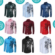 kemeja lelaki baju corak naga ganas men shirt wau cc73df