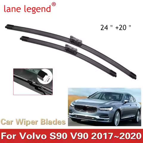 for VOLVO S90 V90 2017~2020 S 90 V Windscreen Wipers T4 T5 T6 T8 D3 D4 D5 AWD Car Wiper Blades Car A