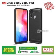 Case Vivo Y30i / Vivo Y30 / Vivo Y50 Softcase iPaky Carbon