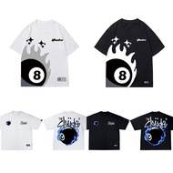 T-shirt Trendy style Fashion 8 Number Billiards Pure Trend Clothing T-shirt 8 Ball