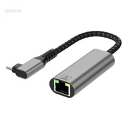【3C】 USB C to Gigabit Ethernet Networking Adapter Dongle USB Networking Adapter 90 Degree Angle USB 