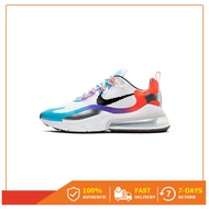 เคาน์เตอร์ของแท้ Nike Air Max 270 React " White Blue Red " รองเท้ากีฬา DC0833 - 101 รับประกัน 1 ปี