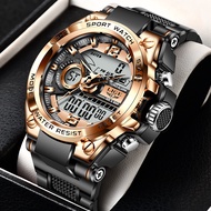 Relogio Masculino 2021 LIGE Sport Men Quartz Digital Watch Creative Diving Watches Men Waterproof Al