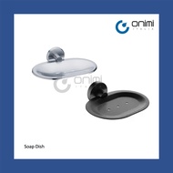 Onimi Italia - Soap Dish / Soap Holder / Bathroom Soap Plate / Toilet Soap Holder / Black Soap Holde