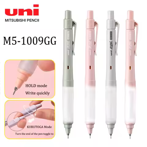Uni Alpha-Gel Switch Mechanical Pencil M5/M3-1009GG 0.3MM/0.5MM Japanese Stationery Automatic Rotati
