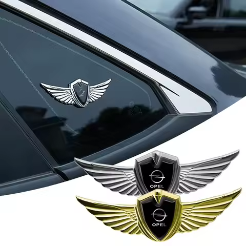 3D Metal Wings Badge Car Side Marker Window Trunk Sticker Decal For Opel Insignia Astra G J F K Vect