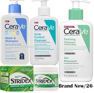 Cerave cleanser Acne cleansing foam facial wash Stridex Toner Pad torriden cosrx make up remover Oil