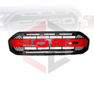 FORD RANGER T8 XLT 2018 - 2021 FORD LETTER BLACK & RED Front Grill With LED Light Bumper