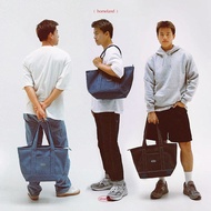 HOMELAND - กระเป๋าผ้ายีนส์ Style ญี่ปุ่น ปักลาย ไซส์ใหญ่ (Large)