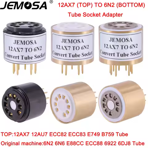 1PC 12AX7 12AU7 ECC82 ECC83 TO 6N2 6N1 6N6 6922 ECC88 E88CC DIY Audio Amplifier Vacuum Tube Convert 