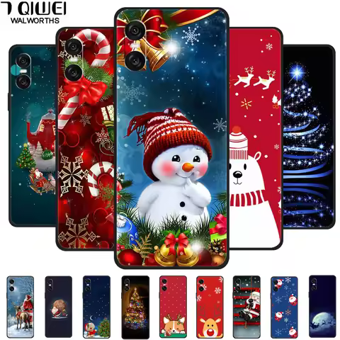Christmas Phone Cases For Sony Xperia 10 VI 5G Case Soft TPU Silicone Santa Santa Claus Cover For Xp