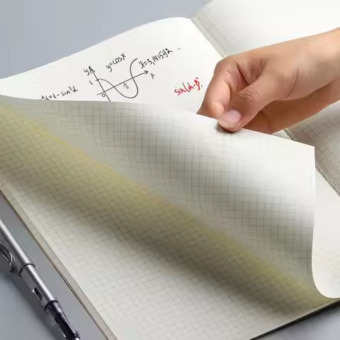 High Quality A4/B5 Notebook Kraft Cover Grid/Lined/Blank Diary Book Planner Notebook School/Office