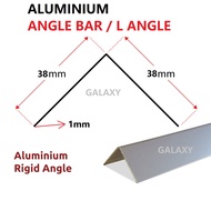 Aluminium Equal Angle 38mm x 38mm /  Aluminium Corner L Shape Angle / Sudut L / Alu L / Aluminium An