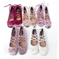 Silver Petals - Belle Coquette Shoes Korean Ballet Shoes Flat Shoes