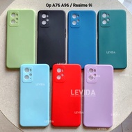 Oppo A76 Oppo A96 Macaron Square Softcase Candy Macaron / Case Square Edge Oppo A76 Oppo A96