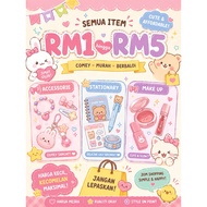 Set Mix Stationary / Accessorie / Make Up Cute Asthetic Random
