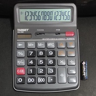Kalkulator Meja Besar 16 Digit Cek Baterai AA Target LB 350 Hitam ORI