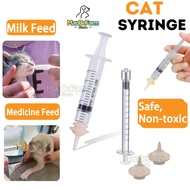 1/3/5/10/20ml Pet Milk Feeding Syringe & Pacifier- Newborn Puppies Kittens-Nipple Hand Feeding Kit