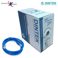 Dintek Cat.6 U/UTP Solid Cable, 23AWG (PVC Blue) -305M/box