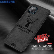 aPG Case Samsung A12 Cloth Leather Deer Case Premium Softcase Casing