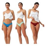 Pure Cotton Underwear Women European Size Low-Waist Briefs 40S Combed Comfortable Loose Fitness Spor