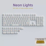 NOPL คีย์แคปแป้นพิมพ์ช่าง PBT โพรไฟล์ XDA ภาษาเกาหลีรัสเซียแป้นพิมพ์ไทยไฟนีออนสำหรับสวิตช์ MX คีย์บอ