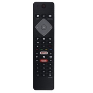 1 Pcs Replacement Remote Control with NETFLIX YOUTUBE 4K Smart LED UHD Android HDTV for Philips TV BRC0884305/01 32Phs6825/60 (Without 2xAAA Battery)