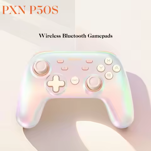 PXN P50S Wireless Bluetooth Game Controllers Third Generation HD Shock Hall Rocker/NS/Steam/Pc/Black