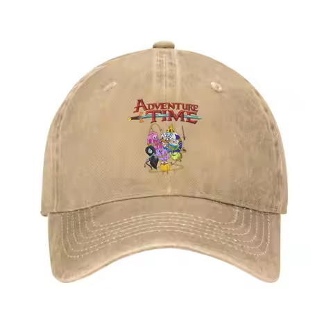 Adventure Time Men Women Baseball Cap Princess Bubblegum Ice King Finn Jake Denim Washed Caps Hat Vi