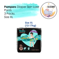 [1 Carton] Pampers Diaper Skin Luxe Pants Size XL