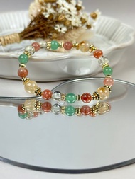 東菱玉 金太陽 奶蓋黃水晶 檸檬黃水晶手鍊/ 事業運 招財 正能量