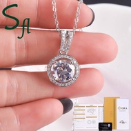 SFL PT950 3 Karat MoissaniteWanita NecklacePLATINUM