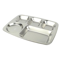 Tray With Holes 5-Compartment Food Square Shape Model Square-Stainless-Steel-Food-Tray-00F-June-Beam