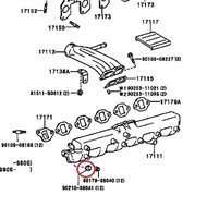 TOYOTA 1HZ ENGINE INTAKE MANIFOLD WASHER