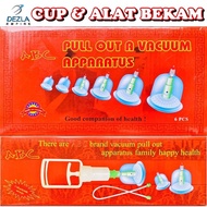 Set Bekam 6pcs cup | Cupping Set 6pcs cup for beginner Included hand pump