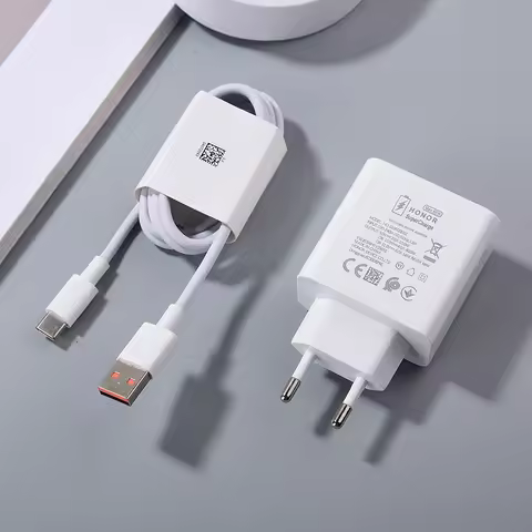 HONOR 66W EU Super Fast Charger 11V 6A Wall Adapter 1/1.5/2M 6A Type C Cable For Honor 70 80 90 Pro 