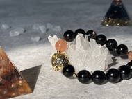 【法老貓與太陽神。手鍊】 金運石、太陽石 |埃及貓系列