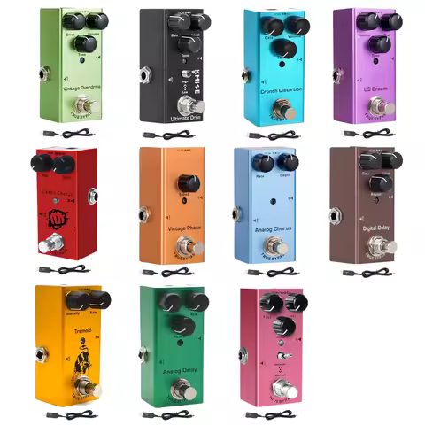 Overdrive Distortion Classic Chorus Delay Electric Guitar Effects Pedal Mini Single Type DC 9V True 