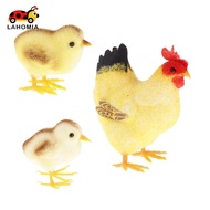 [lahomia] Artificial Chicken Statue Farm Animals Figurines Garden Hen Ornament  Decor