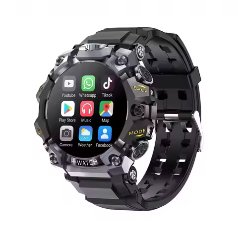 5G Full Netcom Smartwatch with 1.508' AMOLED HD Screen 4G/5G Sim Card Slot GPS WiFi IP68 Waterproof 