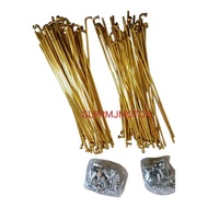 JARI JARI RUJI GOLD CROM NEKEL SET DEPAN BELAKANG SUPRA FIT CAKRAM SUPRA X KARISMA SMASH SHOGUN 110