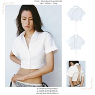 76122 - White Back Strap (XS,S,M) - BLOUSE