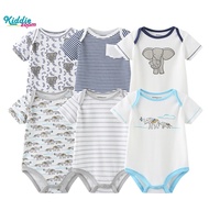 Kiddiezoom 6PCS Quần Áo Trẻ Sơ Sinh Bé Romper Jumpsuit Sơ Sinh Pajamar 0-12months