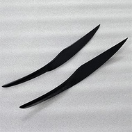 AQABA Fiber glass matte balck primer Headlights Eyebrows Eyelids Car Stickers For Ford Fiesta MK7 20