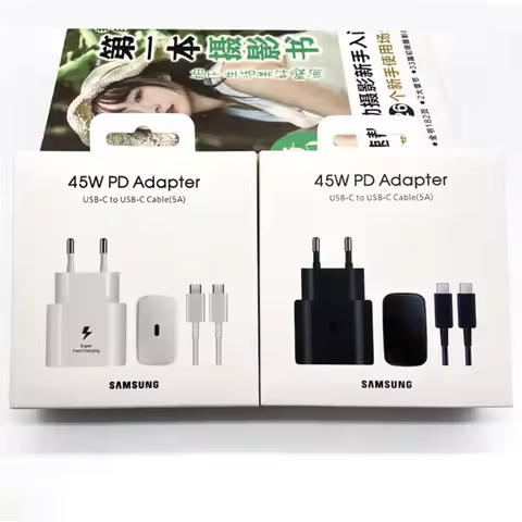 SAMSUNG 45W Super Fast Charger for Galaxy S24 Z Flip Fold 6 5 4 3 2 S24 S23 S22 Note20 Ultra Plus A5