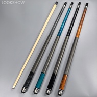 LOOKSHOW 1PC 148CM/13MM 1/2 Joint Maple Wood Pool Cue Professional Black 8-Ball 9-Ball Cue Billiard 