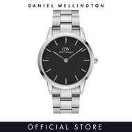 [2 Years Warranty] Daniel Wellington Iconic Link Watch 36/40mm Black - Silver - DW Watch for women &